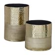 Vase Golden 13 x 13 x 13 cm Aluminium For Discount