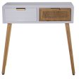 Console Alexandra House Living White Wood 80 x 78 x 30 cm Online