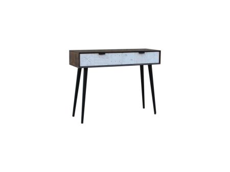 Console DKD Home Decor Metal Mango wood 105 x 35 x 77 cm Discount