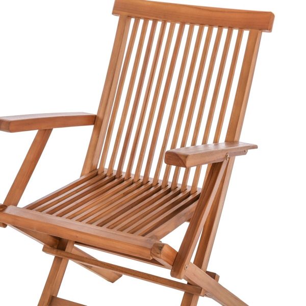 Garden chair Kayla 56 x 60 x 90 cm Natural Teak Online now