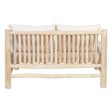 2-Seater Sofa AKAR Natural Teak 131 x 80 x 77,5 cm on Sale