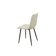 Chair Romimex White Velvet Metal 45 x 89 x 55 cm Cheap