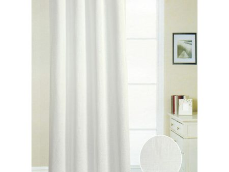 Curtain Hosteline GARONA White 140 x 260 cm For Discount