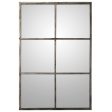 Wall mirror Alexandra House Living Black Silver Metal Window 9 x 114 x 79 cm Discount