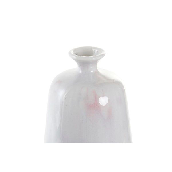 Vase DKD Home Decor Ceramic Light Pink Bicoloured 15 x 15 x 32 cm Modern For Cheap