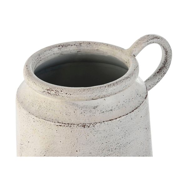 Vase Home ESPRIT White Metal Colonial 23 x 20 x 40 cm Online Sale