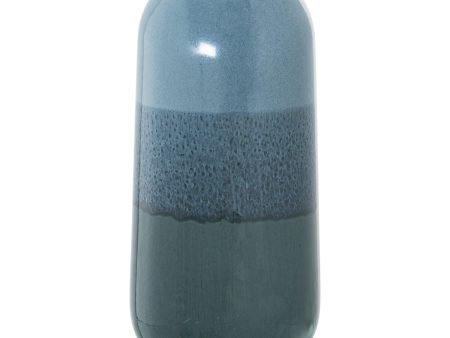 Vase Alexandra House Living Blue Ceramic Tricolour 16 x 16 x 39 cm Online Hot Sale