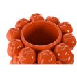 Vase Home ESPRIT Orange Ceramic Stoneware Tropical 25 x 25 x 30 cm Sale