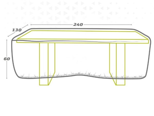 Protective Case Aktive Tables 240 x 60 x 130 cm (6 Units) Discount