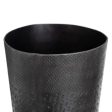 Vase Grey Metal 15 x 15 x 31 cm For Cheap