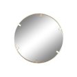 Wall mirror Home ESPRIT Golden 122 x 4 x 122 cm Discount