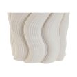 Vase Home ESPRIT White Stoneware Modern 16 x 16 x 26 cm Cheap