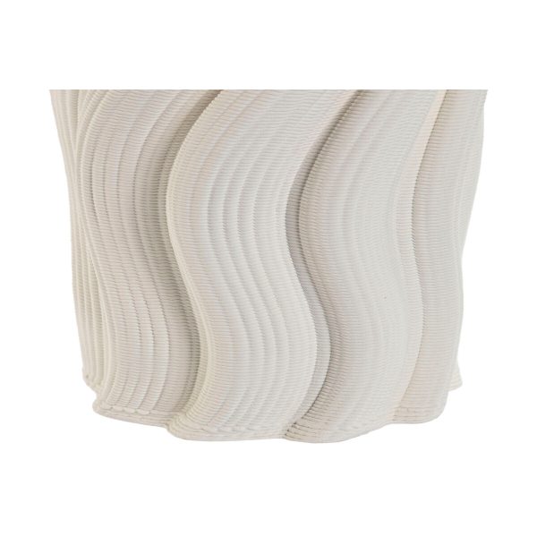 Vase Home ESPRIT White Stoneware Modern 16 x 16 x 26 cm Cheap