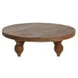 Centre Table Home ESPRIT Natural 100 x 100 x 30 cm Hot on Sale