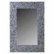 Wall mirror Alexandra House Living Grey Cream 91 x 3 x 60 cm Rectangular For Discount