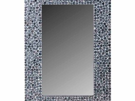 Wall mirror Alexandra House Living Grey Cream 91 x 3 x 60 cm Rectangular For Discount