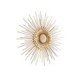 Wall mirror Romimex Golden 80 x 80 x 6 cm Circle For Discount