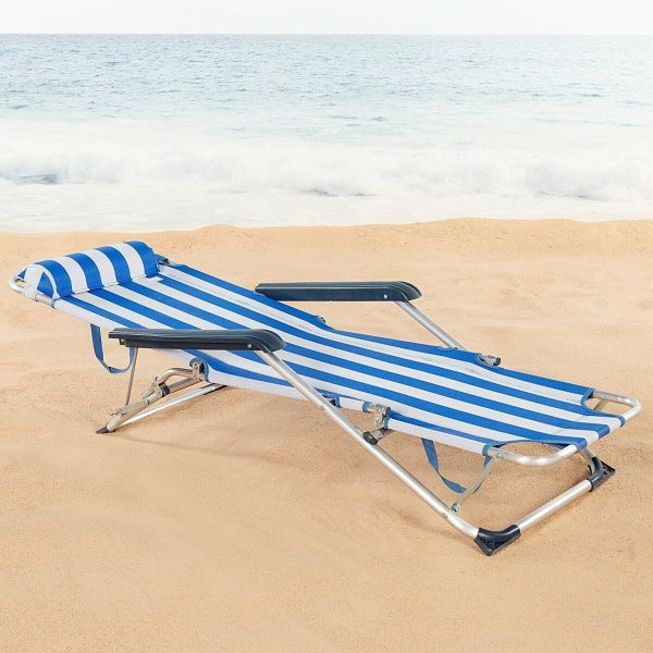 Reclining lounder Aktive Striped 153 x 33 x 47 cm Hot on Sale