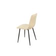 Chair Romimex Beige Velvet Metal 45 x 89 x 55 cm For Sale