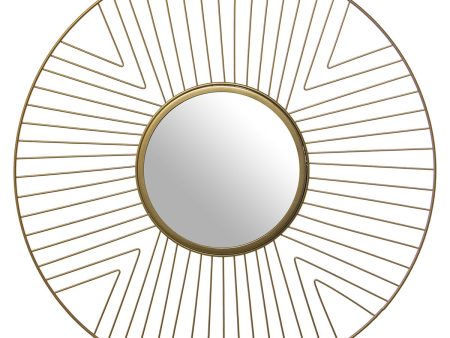 Wall mirror Alexandra House Living Golden Metal 50 x 1,2 cm Circular Online Hot Sale