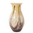 Vase Alexandra House Living Sand Crystal 18 x 18 x 34 cm For Sale