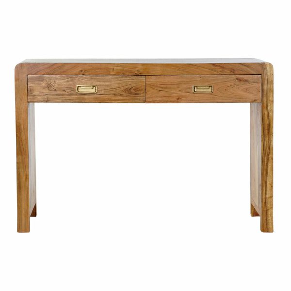 Console DKD Home Decor Natural Acacia 110 x 27 x 76 cm For Sale