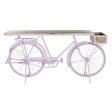 Console DKD Home Decor Bicycle 180 x 41 x 94 cm Light Pink Iron Mango wood Cheap