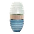 Vase DKD Home Decor Blue Mint Wood Crystal Modern (21 x 21 x 43 cm) Online