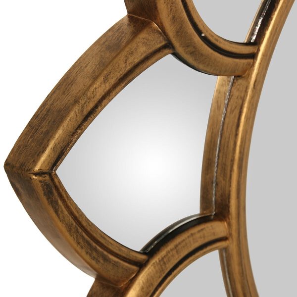 Wall mirror Alexandra House Living Golden Flower Online Sale