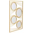 Wall mirror Alexandra House Living Golden 2 x 96 x 61 cm Rectangular Online