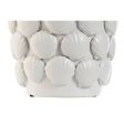 Vase Home ESPRIT White Stoneware Mediterranean 15,5 X 15,5 X 33,5 cm For Sale