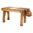 Centre Table Alexandra House Living Light brown Brass Mango wood 30 x 37 x 71 cm Sale