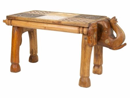 Centre Table Alexandra House Living Light brown Brass Mango wood 30 x 37 x 71 cm Sale