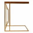 Corner table Alexandra House Living Gold Natural 35 x 55 x 45 cm Online Sale