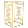 Corner table Alexandra House Living Gold 40 x 70 x 40 cm Online now