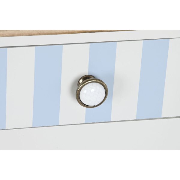 Console DKD Home Decor Ceramic White Sky blue (110 x 40 x 79 cm) For Cheap