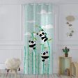 Curtain HappyFriday Moshi Moshi Panda Garden Blue 140 x 265 cm Online