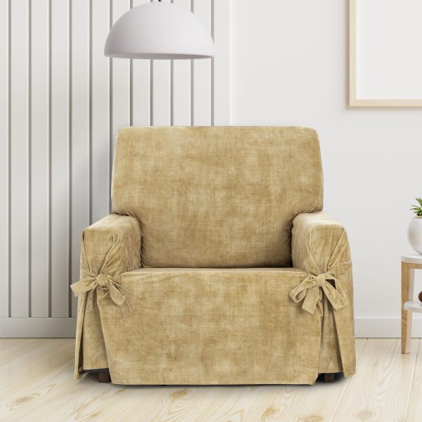 Armchair slipcovers Eysa TURIN Mustard 100 x 110 x 120 cm For Sale