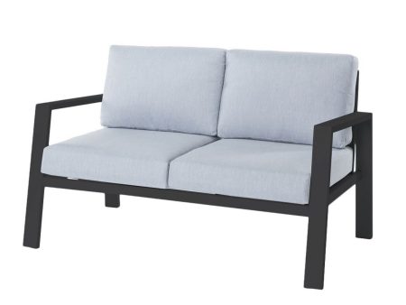 2-Seater Sofa Thais Graphite Aluminium 132,20 x 74,80 x 73,30 cm Online