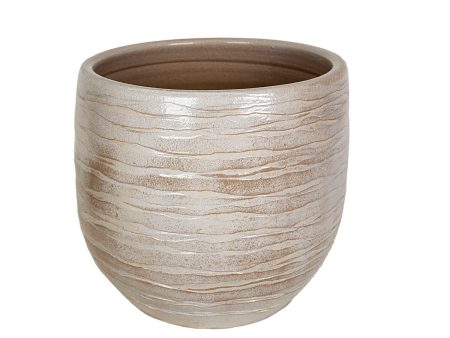 Planter Romimex Beige Ceramic 27 x 26 x 27 cm Online now