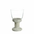 Candleholder 17,5 x 17,5 x 29,5 cm Crystal Grey Cement Online now