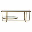 Centre Table DKD Home Decor Metal Crystal 90 x 50 x 35 cm Discount