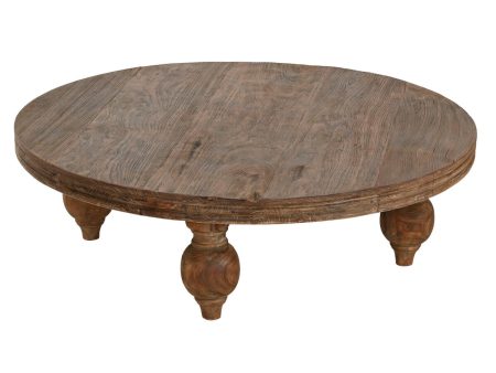 Centre Table Home ESPRIT Natural 100 x 100 x 30 cm Hot on Sale