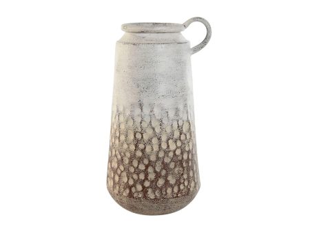 Vase Home ESPRIT White Metal Colonial 23 x 20 x 40 cm Online Sale