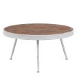 Centre Table White Natural 74,5 x 74,5 x 38 cm Supply