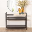 Console Alexandra House Living Black Metal 100 x 81 x 40 cm Fashion