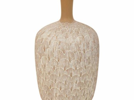 Vase Alexandra House Living White Golden Polyresin 21 x 41 x 21 cm Sale