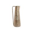 Vase Home ESPRIT White Golden Metal Modern 19,5 X 19,5 X 53 cm on Sale