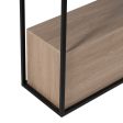 Console Black Natural Iron MDF Wood 122,5 x 22,5 x 75 cm on Sale