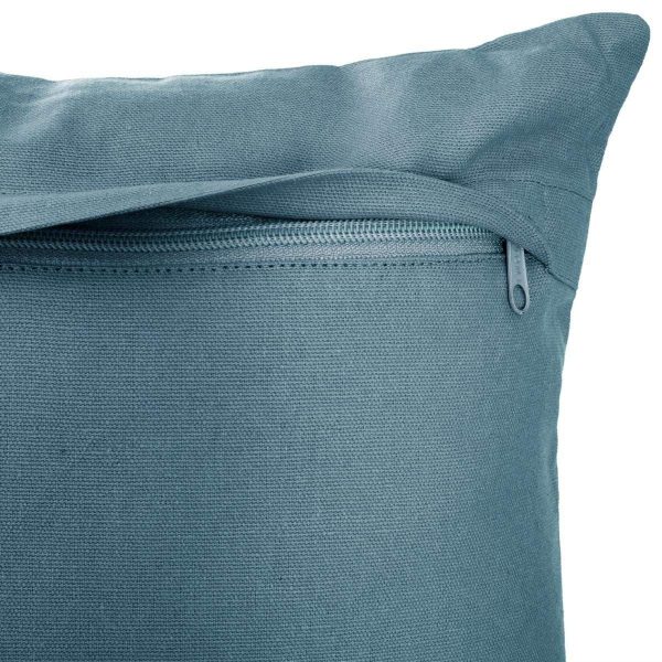 Cushion Atmosphera Otto Blue Cotton (38 x 38 cm) Fashion